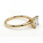 1 Carat MYZA IGI Certified Princess Cut Lab-Grown Diamond Ring in 18K Hallmarked Gold
