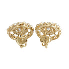 2.38 Carats (1.19-Carat Each x 2 Pcs) MYZA Certified Round Brilliant Lab-Grown Diamond Halo Earrings in 18K Hallmarked Gold