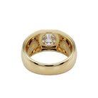 2 Carats MYZA IGI Certified Round Brilliant Lab-Grown Diamond Men's Ring in 18K Hallmarked Gold