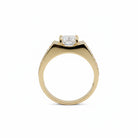 2 Carats MYZA IGI Certified Round Brilliant Lab-Grown Diamond Men's Ring in 18K Hallmarked Gold