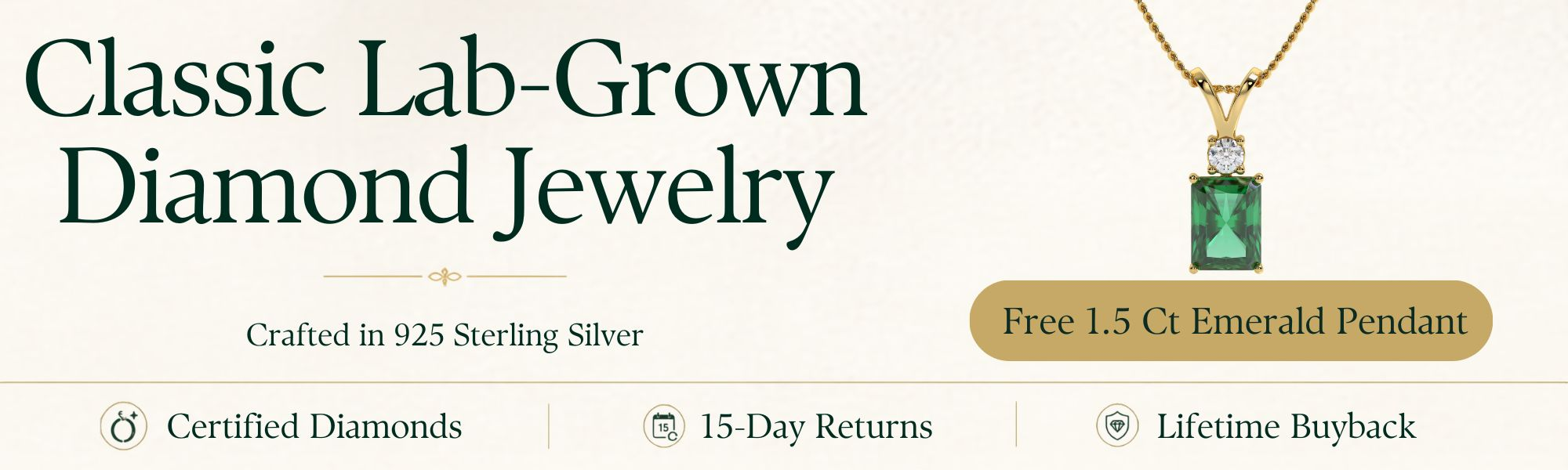 Classic Lab Diamonds in Silver