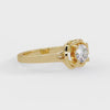 Shop MYZA's 1 Carat IGI Certified Round Brilliant Lab-Grown Diamond Infinity Knot Ring in 18K BIS Hallmarked Gold. Ethical luxury, certified brilliance.
