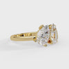 Shop MYZA's IGI Certified 2 Carat Pear Cut Lab-Grown Diamond Toi-et-Moi Ring in 18K Hallmarked Gold. Ethically grown, brilliantly crafted. Free shipping in India