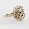 Shop MYZA's IGI Certified 4 Carat Emerald Cut Lab-Grown Diamond Ring in 18K Hallmark Gold. Ethically sourced, conflict-free & stunning. Free shipping available.