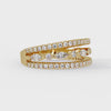 Shop MYZA's 1.17 ct lab-grown diamond trio eternity ring in 18K hallmarked gold. IGI-certified Round & Marquise cut diamonds. Ethical luxury.