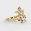 Shop MYZA 0.73 Ct Marquise Cut Lab-Grown Diamond Double Floral Ring in 18K Hallmarked Gold. IGI-certified, ethically crafted, BIS hallmarked. Free insured delivery across India.