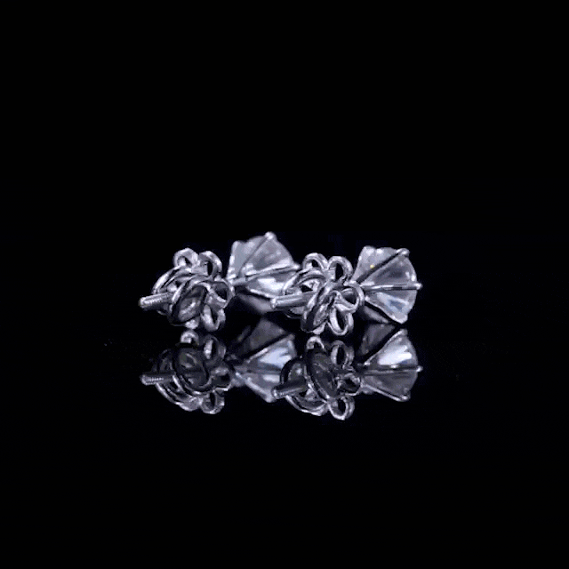 1-Carat MYZA Sterling Silver Necklace & Earrings Combo - MYZA 