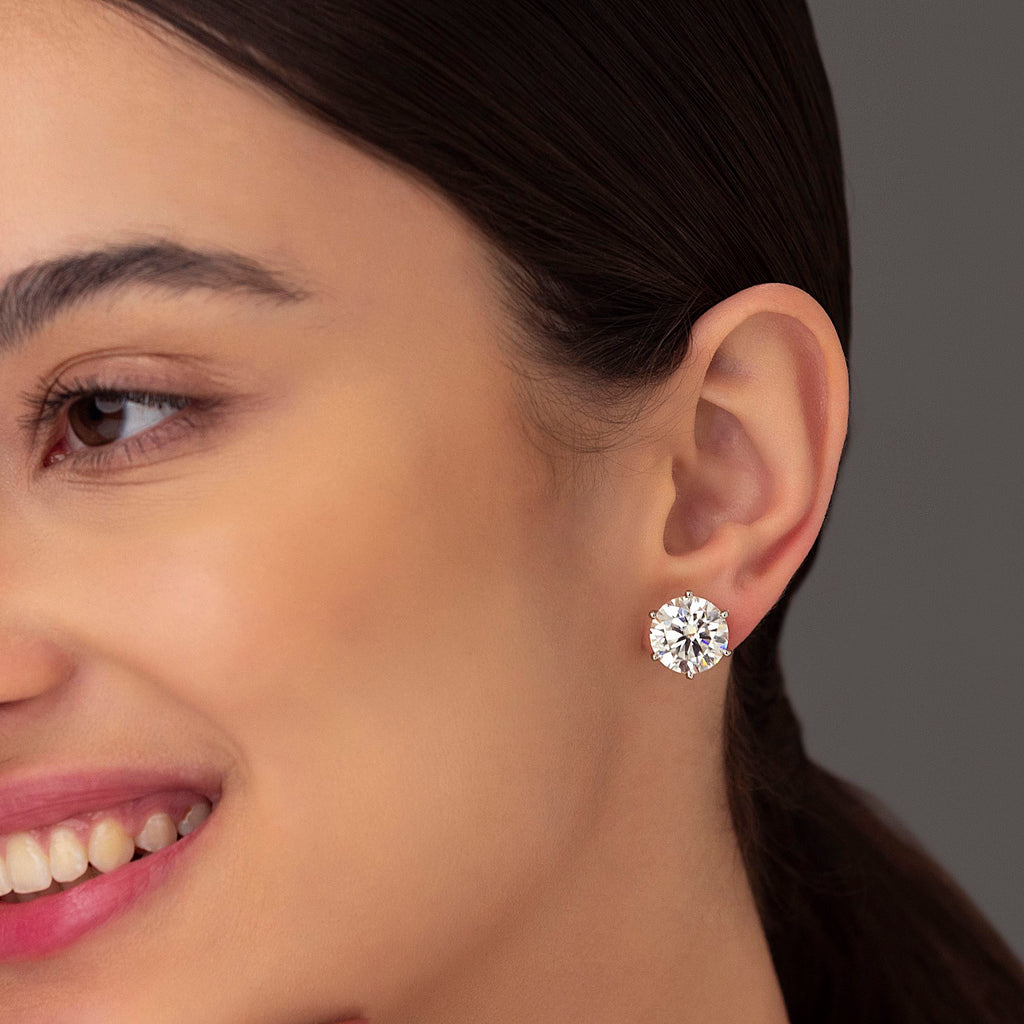 4-Carat MYZA Sterling Silver Necklace, Earrings & Ring Combo - MYZA 