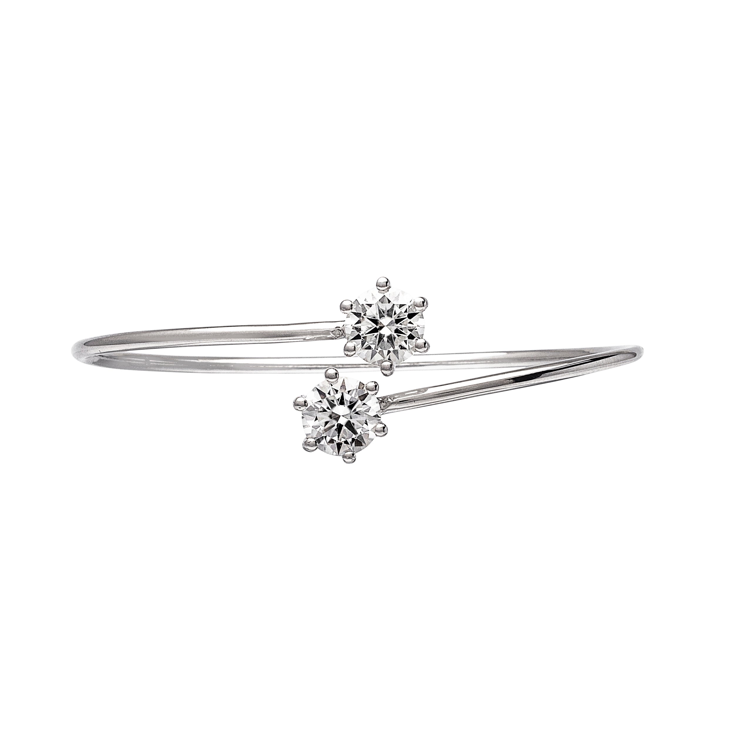 2 Carats (1-Carat x 2) MYZA Flexible Bracelet - MYZA 