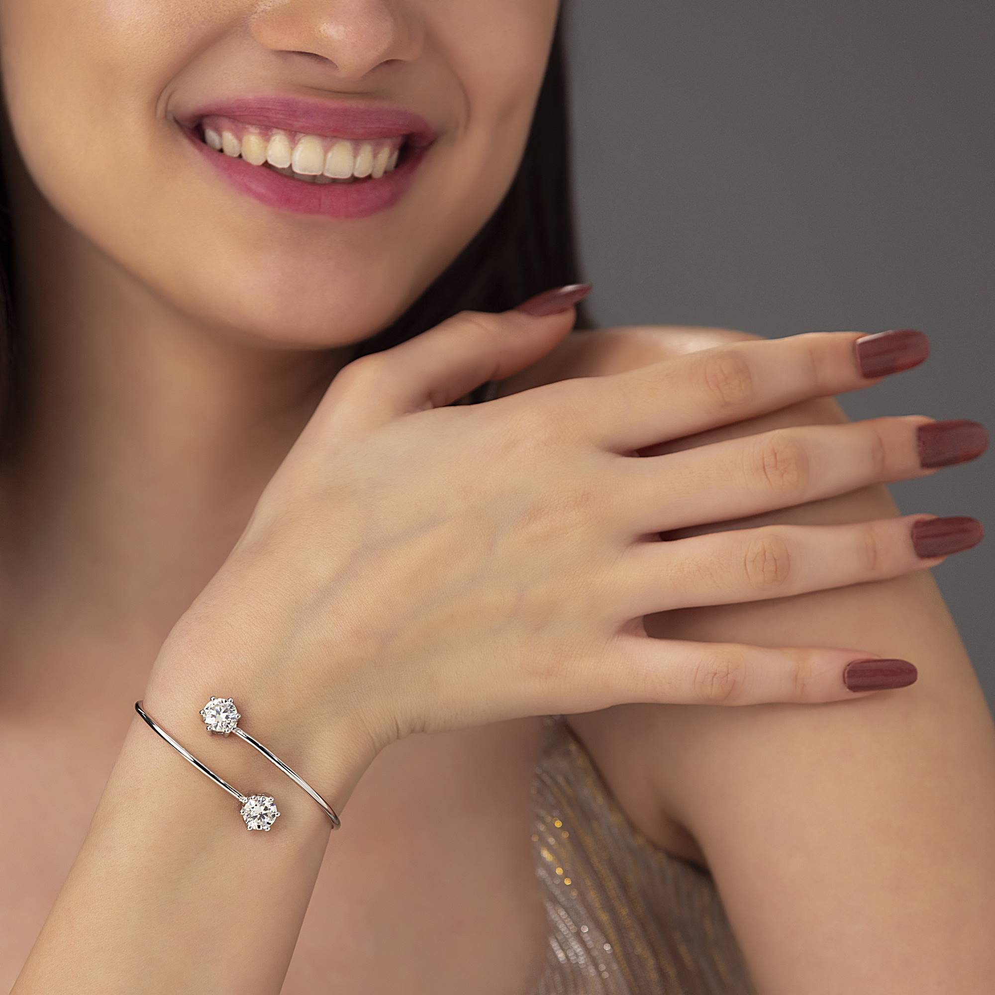 4 Carats (2-Carat x 2) MYZA Flexible Bracelet - MYZA 