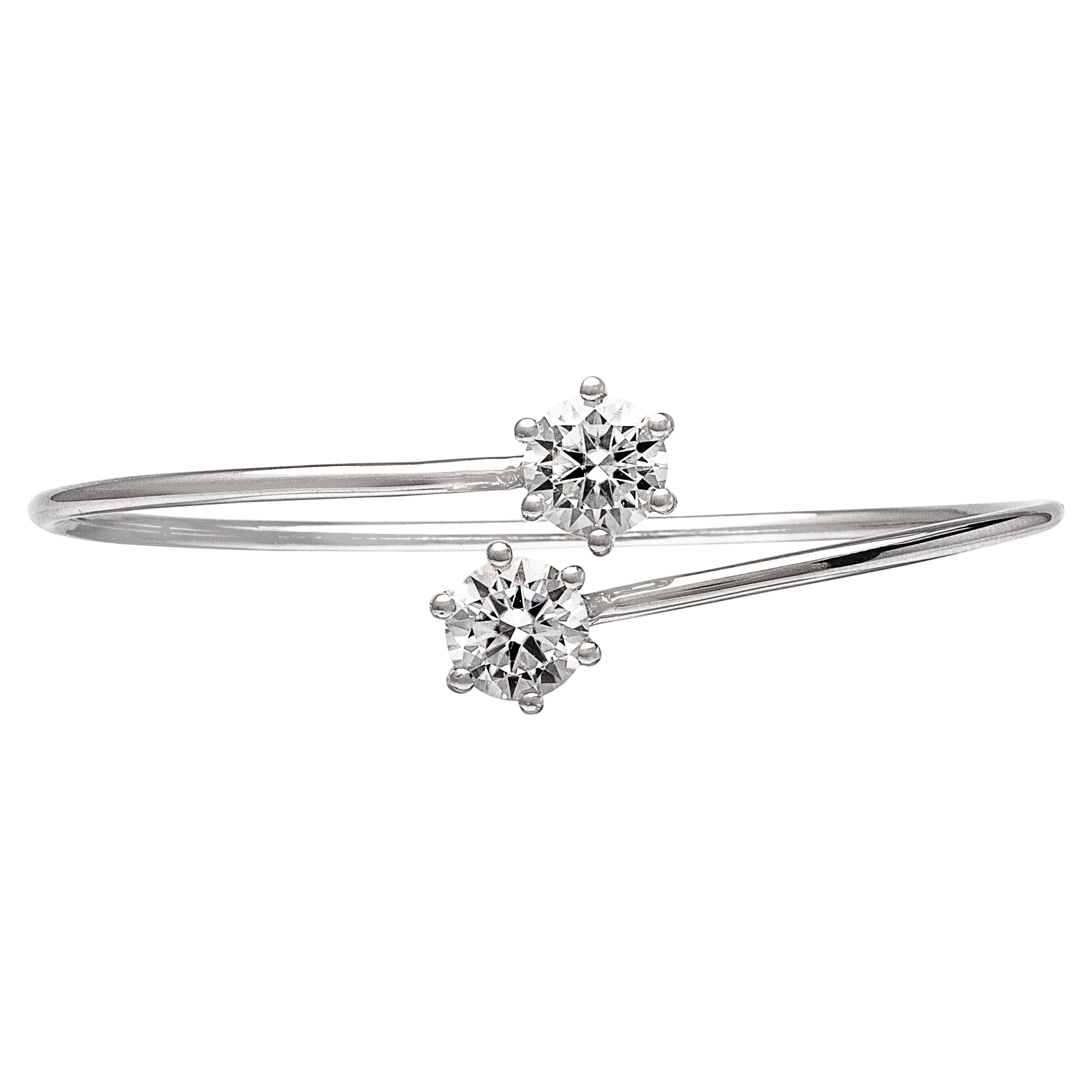 4 Carats (2-Carat x 2) MYZA Flexible Bracelet - MYZA 